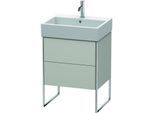 Duravit XSquare Waschtisch-Unterschrank XS447300707 58,4x49,1x46cm, 2 Auszüge, Betongrau matt