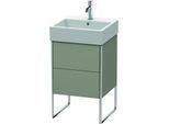 Duravit XSquare Waschtisch-Unterschrank XS447209292 48,4x49,1x46cm, 2 Auszüge, Steingrau seidenmatt