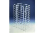 CWS Papierkorb 903102000 weiss, 41x25x62cm, aus Stahldraht, Inhalt 60l, aus Stahldraht