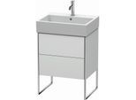 Duravit XSquare Waschtisch-Unterschrank XS447303636 58,4x49,1x46cm, 2 Auszüge, weiß seidenmatt