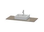 Duravit XSquare Konsole XS060F08989 120x55cm, mit 1 Ausschnitt, Flannel Grey hochglanz