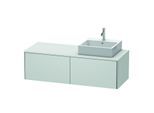 Duravit XSquare Waschtisch-Unterschrank XS4903R3636 140x40x54,8cm, 2 Auszüge, rechts, weiß seidenmatt