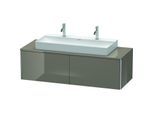 Duravit XSquare Waschtisch-Unterschrank XS4905M8989 140x40x54,8cm, 2 Auszüge, Flannel Grey hochglanz