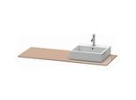 Duravit XSquare Konsole XS060GR8686 140x55cm, mit 1 Ausschnitt, rechts, cappuccino hochglanz