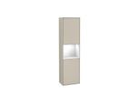 Villeroy und Boch Finion Hochschrank G470GFHH 41,8x151,6cm, rechts, Emotion, Regal Glossy White Lacquer, Sand Matt Lacquer