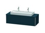 Duravit XSquare Waschtisch-Unterschrank XS4905M9898 140x40x54,8cm, 2 Auszüge, Nachtblau seidenmatt