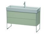 Duravit XSquare Waschtisch-Unterschrank XS447706060 118,4x49,1x46cm, 2 Auszüge, Taupe seidenmatt