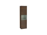 Villeroy und Boch Finion Hochschrank F470GMGN 41,8x151,6x27cm, rechts, Regal Olive Matt Lacquer, Walnut veneer