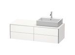Duravit XSquare Waschtisch-Unterschrank XS4913R3636 140x40x54,8cm, 4 Schubkästen, rechts, weiß seidenmatt