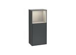 Villeroy und Boch Finion Seitenschrank F500HHHG 41,8x93,6x27cm, links, Regal oben Sand Matt, Midnight Blue Matt Lacquer