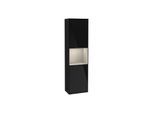 Villeroy und Boch Finion Hochschrank F460HHPH 41,8x151,6x27cm, links, Regal Sand Matt Lacquer, Glossy Black Lacquer