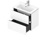 Duravit L-Cube Waschtisch-Unterschrank LC625601818 62 x 39,1 cm, weiß matt, 2 Schubkästen, wandhängend