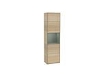 Villeroy und Boch Finion Hochschrank F460GMPC 41,8x151,6x27cm, links, Regal Olive Matt Lacquer, Oak Veneer