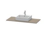 Duravit XSquare Konsole XS060F09090 120x55cm, mit 1 Ausschnitt, Flannel Grey seidenmatt