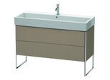 Duravit XSquare Waschtisch-Unterschrank XS447707575 118,4x49,1x46cm, 2 Auszüge, Leinen