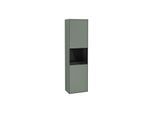 Villeroy und Boch Finion Hochschrank G470PHGM 41,8x151,6cm, rechts, Emotion, Regal Glossy Black Lacquer, Olive Matt Lacquer