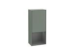 Villeroy und Boch Finion Seitenschrank F540GKGM 41,8x93,6x27cm, links, Regal unten Anthracite Matt, Olive Matt Lacquer