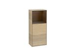Villeroy und Boch Finion Seitenschrank G530GNPC 41,8cm, rechts, Ladestation, Emotion, Regal Walnut Veneer, Oak Veneer