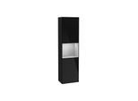 Villeroy und Boch Finion Hochschrank F470GJPH 41,8x151,6x27cm, rechts, Regal Grey Matt Lacquer, Glossy Black Lacquer