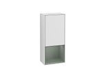 Villeroy und Boch Finion Seitenschrank F540GMMT 41,8x93,6x27cm, links, Regal unten Olive Matt, White matt lacquer