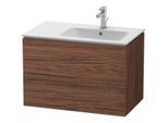Duravit L-Cube Waschtisch-Unterschrank LC629202121 82x48,1x55cm, 2 Schubkästen, Becken rechts, nussbaum dunkel