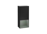 Villeroy und Boch Finion Seitenschrank F540GMPD 41,8x93,6x27cm, links, Regal unten Olive Matt, Black matt lacquer
