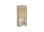 Villeroy und Boch Finion Seitenschrank F540HHPC 41,8x93,6x27cm, links, Regal unten Sand Matt, Oak Veneer