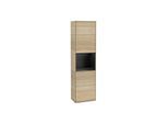 Villeroy und Boch Finion Hochschrank F470PDPC 41,8x151,6x27cm, rechts, Regal Black Matt Lacquer, Oak Veneer