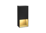 Villeroy und Boch Finion Seitenschrank F540HFPD 41,8x93,6x27cm, links, Regal unten Gold matt, Black matt lacquer