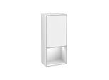 Villeroy und Boch Finion Seitenschrank F540MTGF 41,8x93,6x27cm, links, Regal unten White Matt, Glossy white lacquer