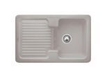 Villeroy & Boch Condor Einbauspüle 674501KD mit Ablaufgarnitur und Handbetätigung, Fossil