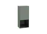 Villeroy und Boch Finion Seitenschrank F540PHGM 41,8x93,6x27cm, links, Regal unten Glossy Black, Olive Matt Lacquer
