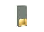 Villeroy und Boch Finion Seitenschrank F540HFGM 41,8x93,6x27cm, links, Regal unten Gold Matt, Olive Matt Lacquer