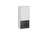 Villeroy und Boch Finion Seitenschrank F540HGMT 41,8x93,6x27cm, links, Regal unten Midnight Blue Matt, White matt lacquer