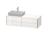 Duravit XSquare Waschtisch-Unterschrank XS4913L2222 140x40x54,8cm, 4 Schubkästen, links, weiß hochglanz