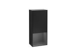 Villeroy und Boch Finion Seitenschrank F540GKPD 41,8x93,6x27cm, links, Regal unten Anthracite matt, Black matt lacquer
