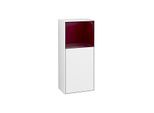 Villeroy und Boch Finion Seitenschrank G520HBGF 41,8cm, links, Ladestation, Emotion, Regal Peony Matt Lacquer, Glossy white lacquer