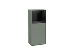 Villeroy und Boch Finion Seitenschrank F530PDGM 41,8cm, rechts, Ladestation, Regal Black Matt Lacquer, Olive Matt Lacquer