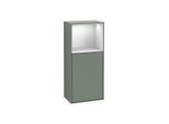 Villeroy und Boch Finion Seitenschrank F520MTGM 41,8cm, links, Ladestation, Regal White Matt Lacquer, Olive Matt Lacquer
