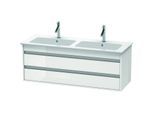 Duravit Ketho Waschtisch-Unterschrank KT643202222 127x47,5x48cm, 2 Schubkästen, wandhängend, weiß hochglanz