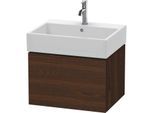 Duravit L-Cube Waschtisch-Unterschrank LC617506969 58,4x 45,9 cm, nussbaum gebürstet, 1 Auszug, wandhängend