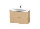 Duravit L-Cube Waschtisch-Unterschrank LC625703030 82 x 39,1 cm, Eiche natur, 2 Schubkästen, wandhängend
