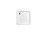 Kaldewei Duschplan Duschwanne 440235003001 100x100x6,5cm, mit Träger, Antislip Perl-Effekt, weiß