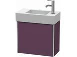 Duravit XSquare Waschtisch-Unterschrank XS4091R9494 48,4x39,7x24cm, Tür rechts, Aubergine seidenmatt