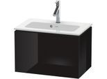 Duravit L-Cube Waschtisch-Unterschrank LC615604040 62 x 39,1 cm, schwarz hochglanz, 1 Auszug, wandhängend