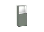 Villeroy und Boch Finion Seitenschrank F530GFGM 41,8cm, rechts, Ladestation, Regal Glossy White Lacquer, Olive Matt Lacquer