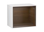 Villeroy und Boch Finion Regalmodul F580GNGF 41,8x35,6x27cm, Regal Walnut Veneer, Glossy white lacquer