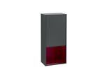 Villeroy und Boch Finion Seitenschrank G540HBHG 41,8cm, links, Emotion, Regal unten Peony Matt, Midnight Blue Matt Lacquer