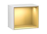 Villeroy und Boch Finion Regalmodul F580HFGF 41,8x35,6x27cm, Regal Gold Matt, Glossy white lacquer
