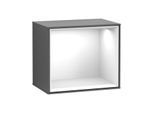Villeroy und Boch Finion Regalmodul F580GFGK 41,8x35,6x27cm, Regal Glossy White, Anthracite matt